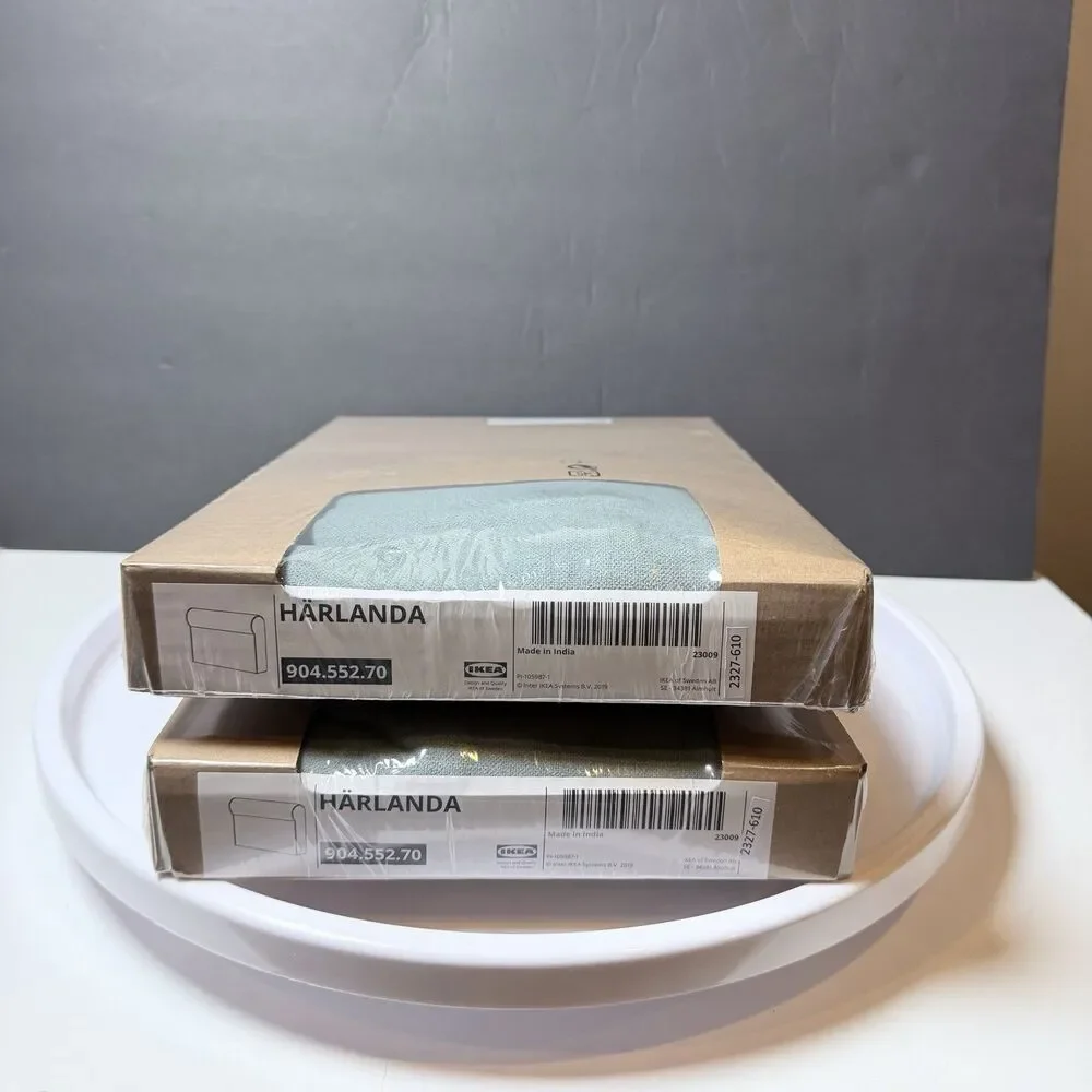 2 IKEA HÄRLANDA Armrest Covers Ljungen Light Green 904.552.70 NEW Sealed